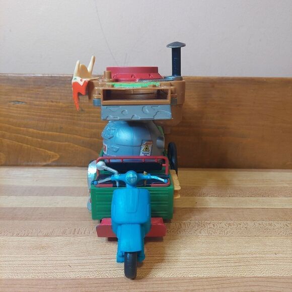 Teenage Mutant Ninja Turtles Pizza Thrower Bike + 4 Turtles - Picture 15 of 16